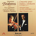 Alain Lombard / Orchestre National De Bordeaux Aquitaine - Johannes brahms, vol. 4 : concerto pour violon et orchestre en r&eacute; majeur, op. 77 - ouverture pour une f&ecirc;te acad&eacute;mique, op. 80